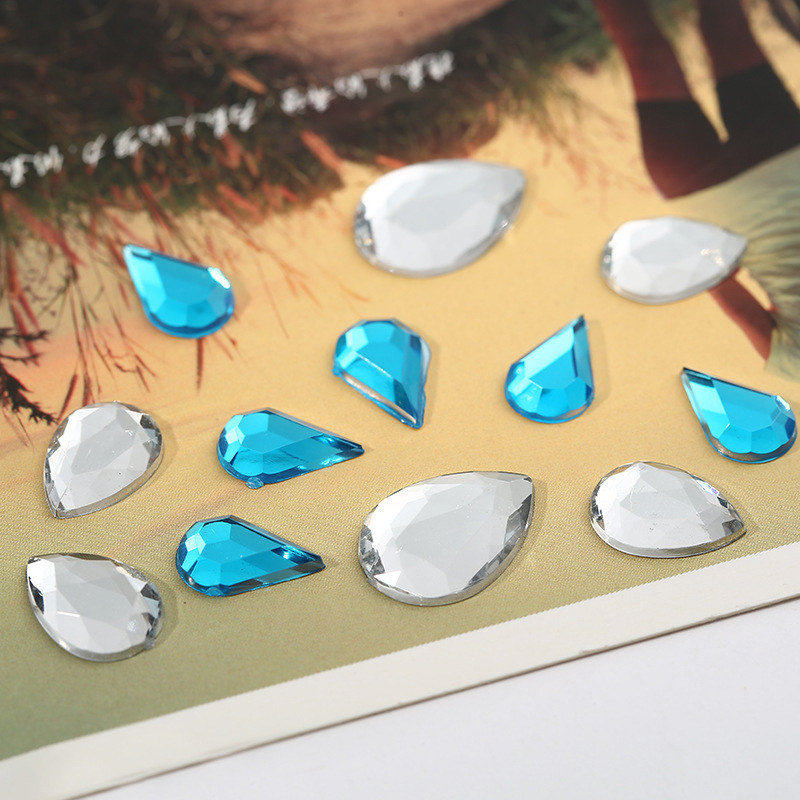 台湾亚克力钻 水滴平底平切面  厂家直销