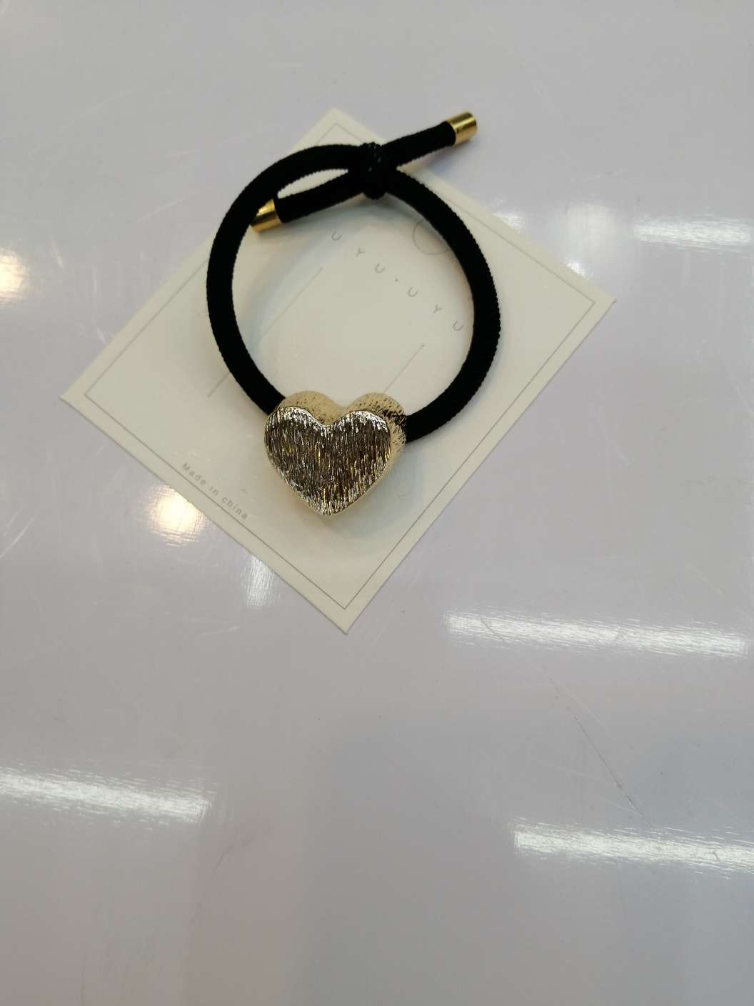 Brushed heart-shaped hair tie, original Korean premium headwear, simple hair tie and hair band, ins Senna hair tie and hair band, factory direct sales