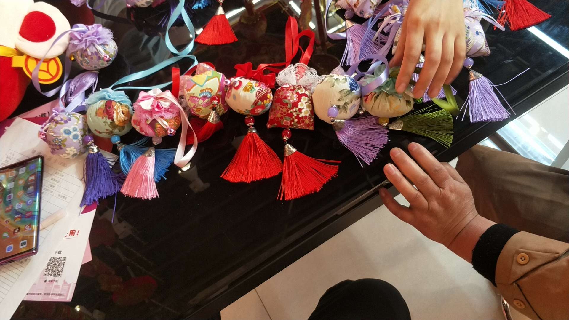 New bell-shaped small sachets, fragrant and lucky bag pendants, New Year and Spring Festival decorative car pendants, factory direct sales Application Scenario