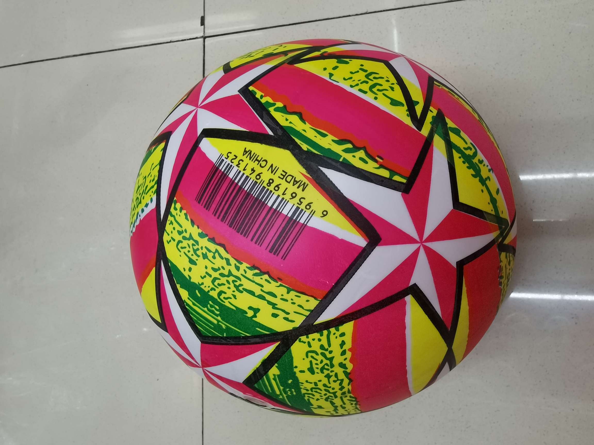 厂家直销9寸PVC彩印五角星彩印球