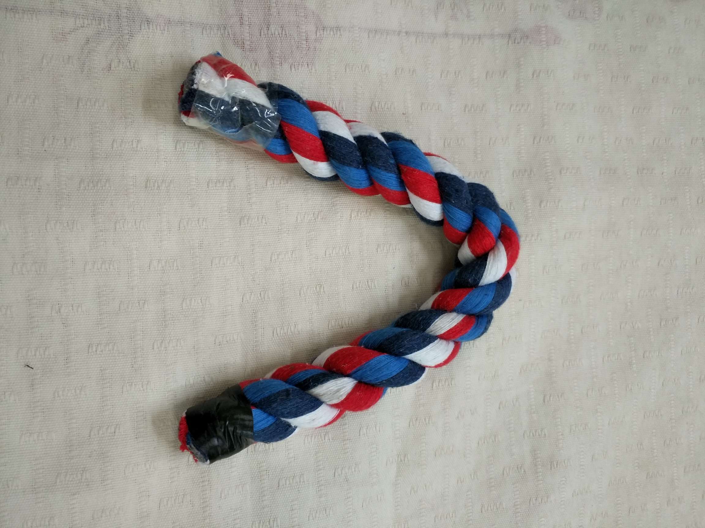 三股彩色棉绳，适用于宠物登爬绳，鸟巢。装饰用绳等等。详情图5