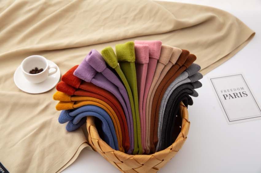 Seven-color fine-wrapped warm socks and cashmere snow socks undefined