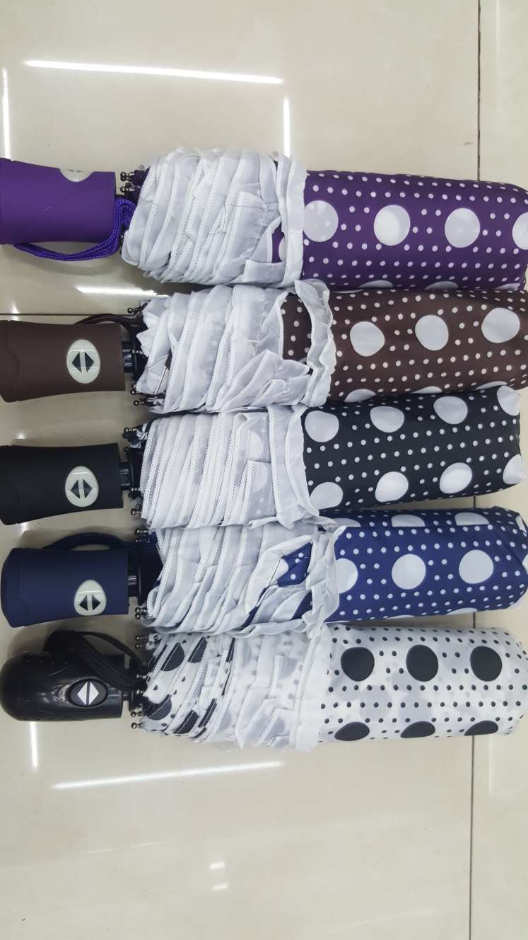 Three-fold self-opening and self-closing umbrella, automatic umbrella, windproof umbrella details Picture