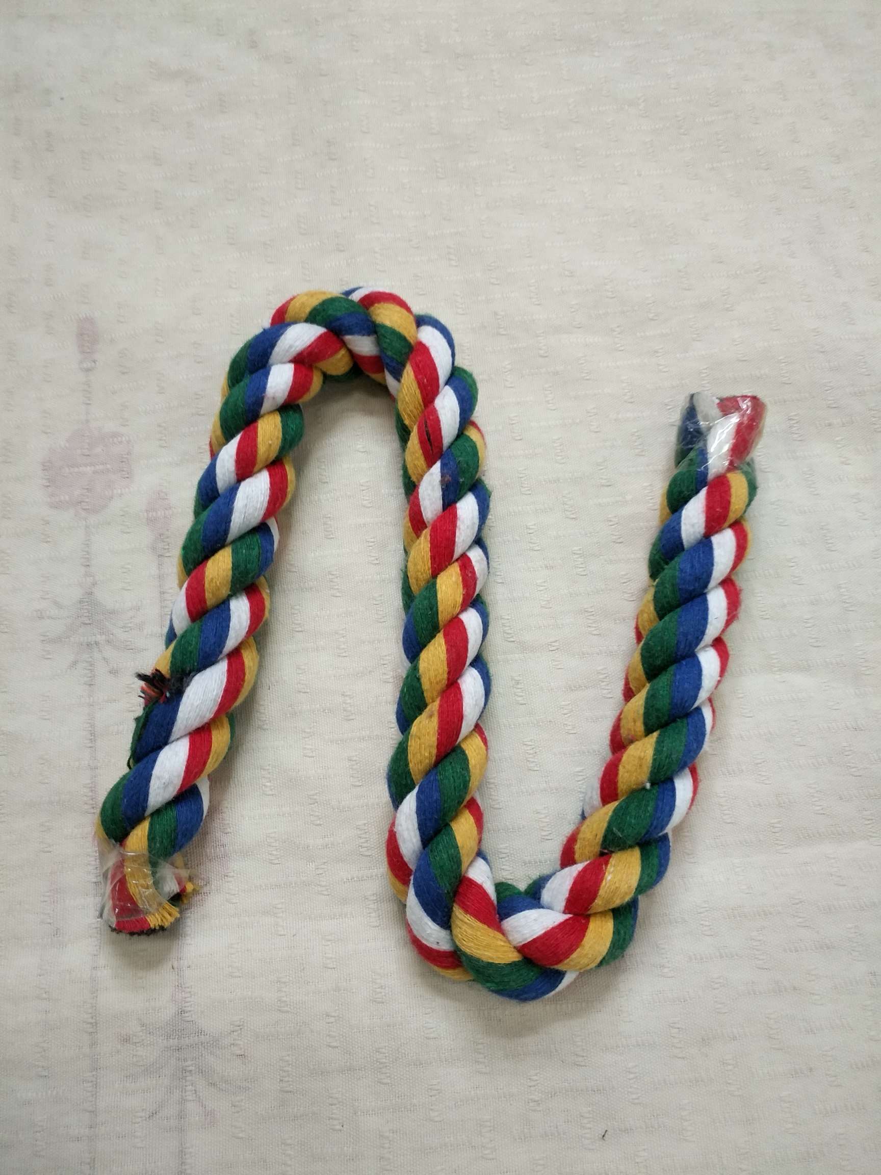 三股彩色棉绳，适用于宠物登爬绳，鸟巢。装饰用绳等等。详情图9