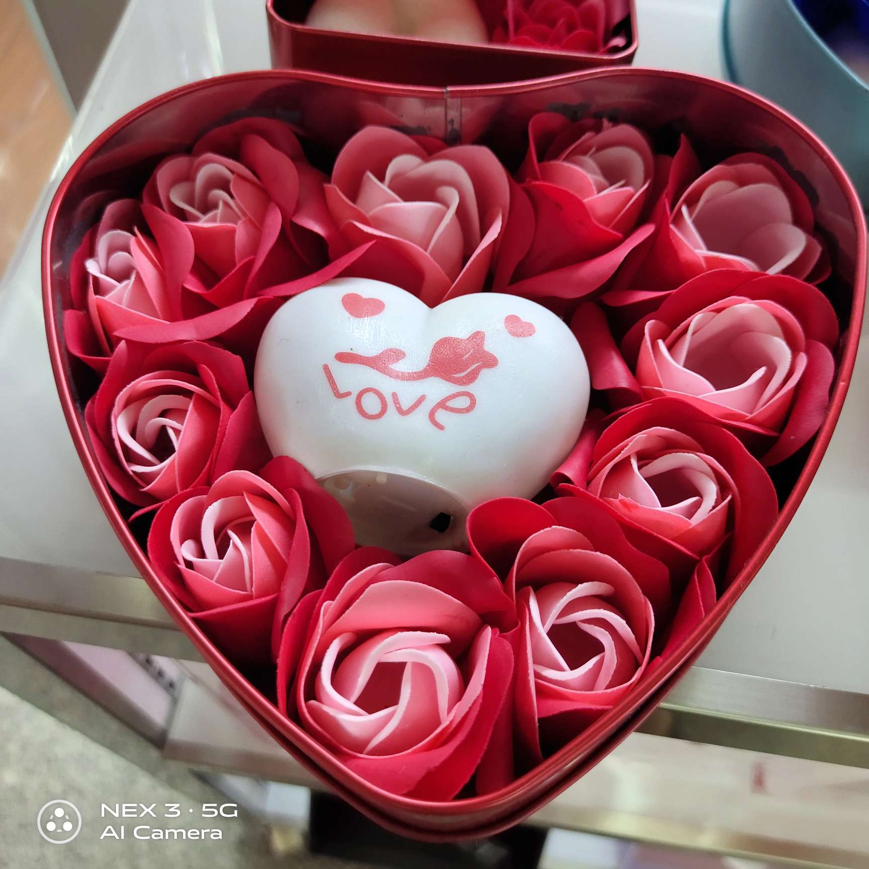 10特大号11朵香皂花加灯座礼盒