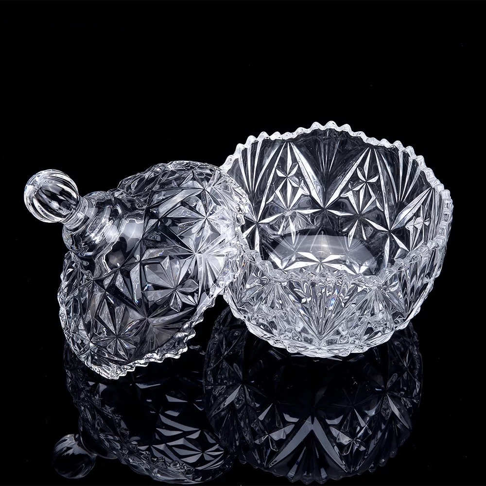 Glass sugar jar undefined
