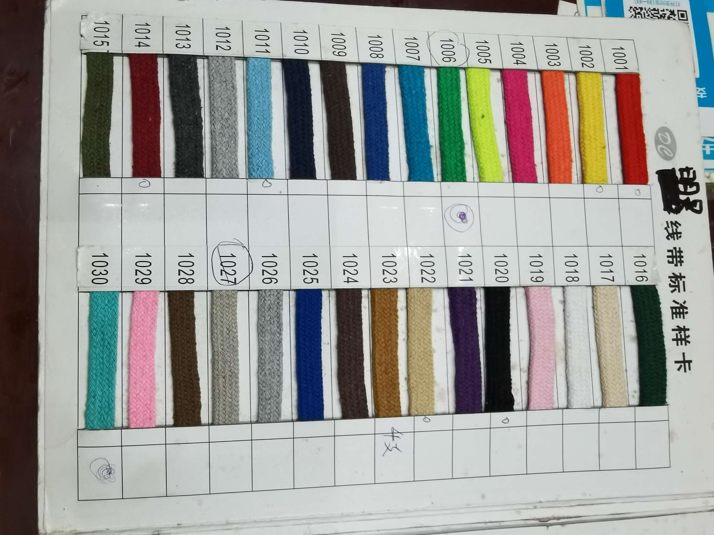 Multi-specification colored double-layer cotton rope details Picture