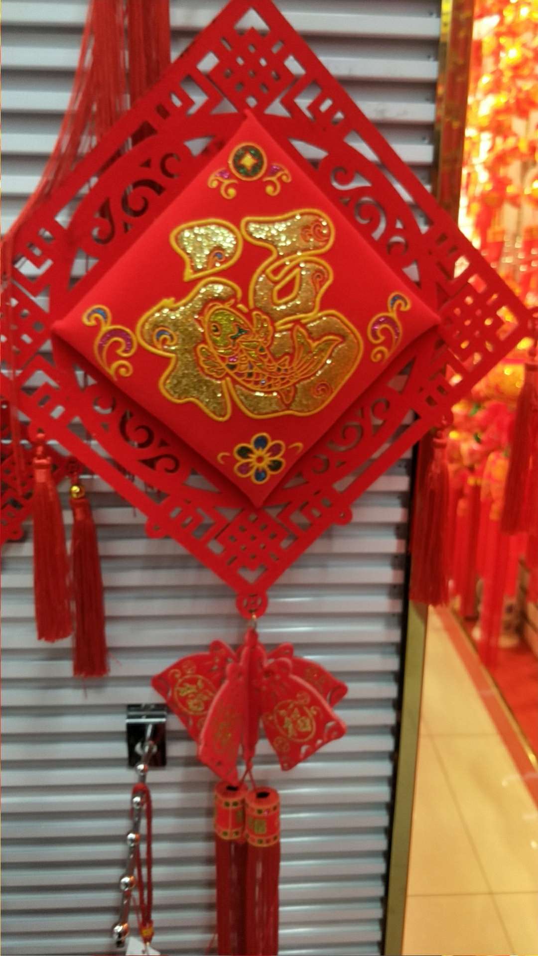 Home decoration Chinese knot pendants for New Year and Spring Festival decoration factory direct sales jz-20 diamond-shaped Chinese knots details Picture