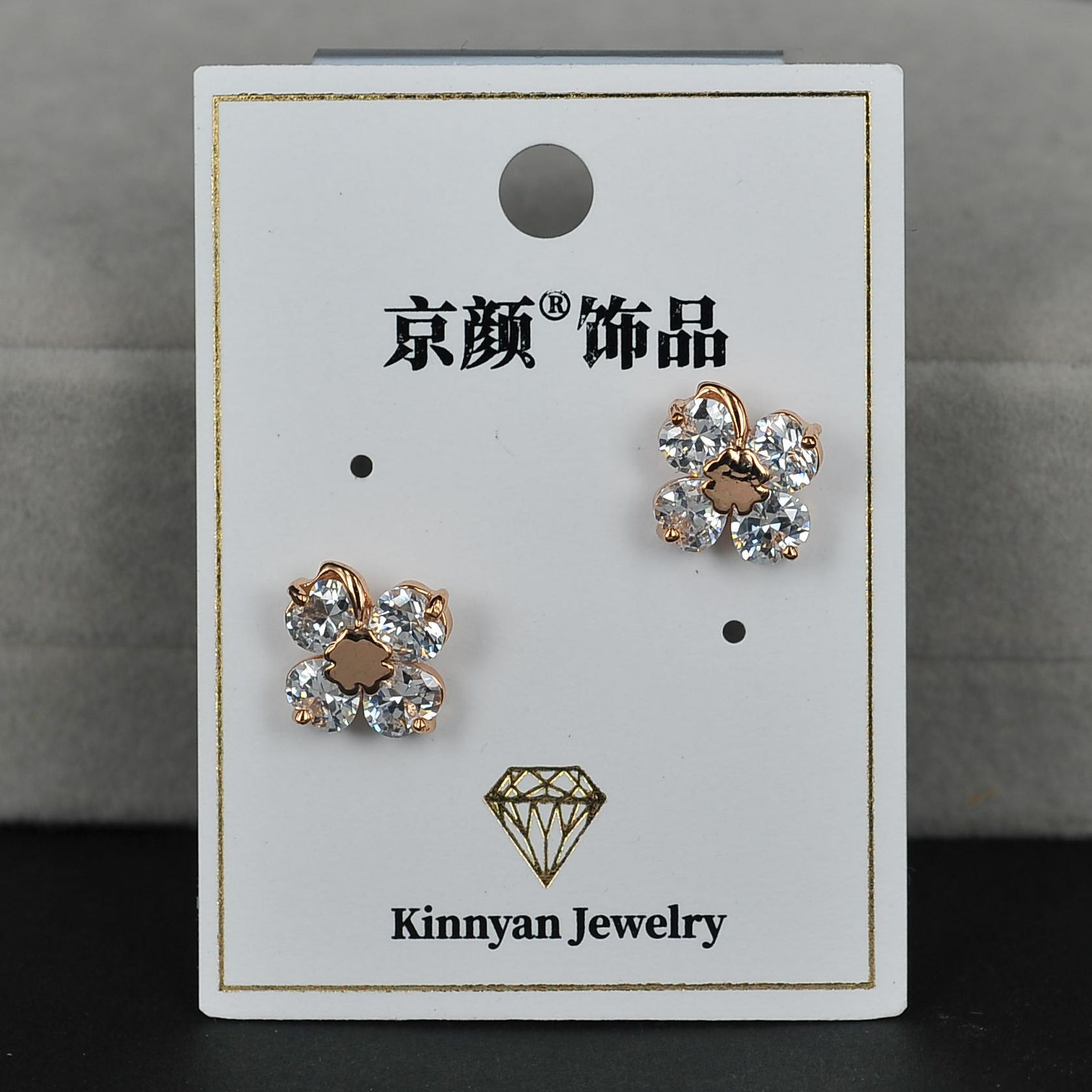 复古风耳环2020耳饰新款女925银镶钻锆石八芒星耳坠地摊创业耳钉