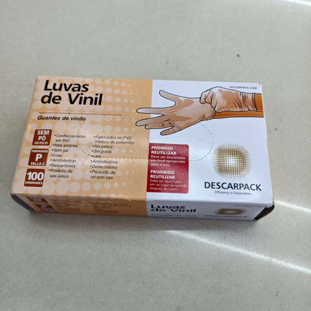 Disposable PVC waterproof and non-slip experimental chemical gloves wear durable, clean and protective household gloves thumbnail