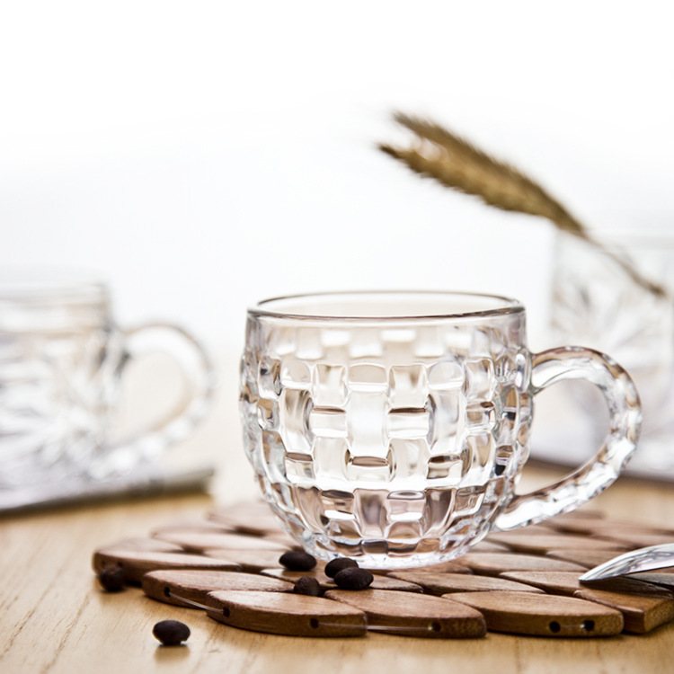 A small glass tea cup or coffee cup details Picture
