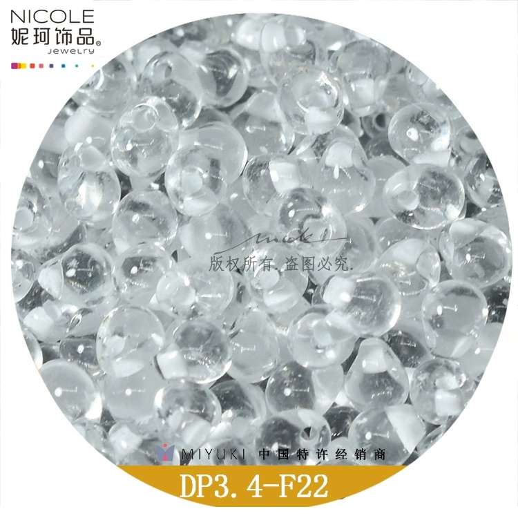 日本miyuki御幸DP3.4mm圆水滴珠【14色透明染色系】13g装详情图6