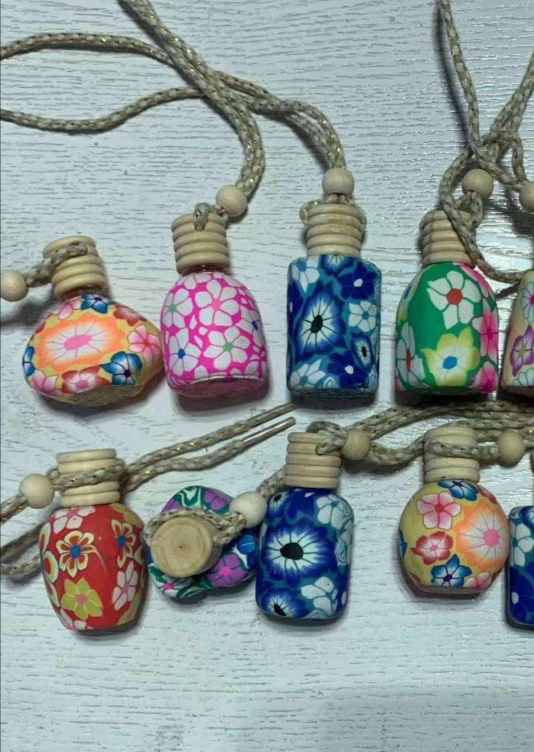 Clay bottle, car pendant thumbnail
