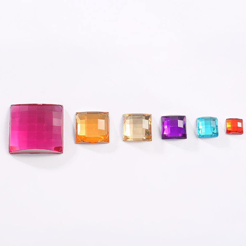 Taiwan acrylic drill square flat-bottomed turtle surface factory direct sales Specification image