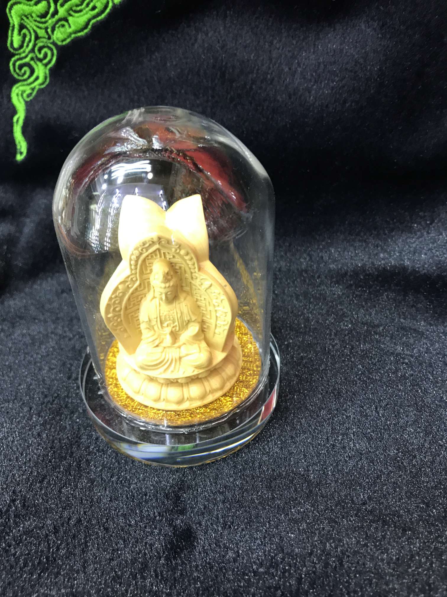 Glass cover Boxwood Guanyin series
