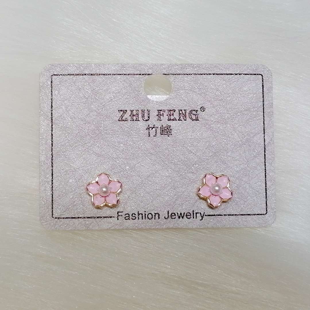 竹峰饰品桃花耳钉简约百搭款     详情图6