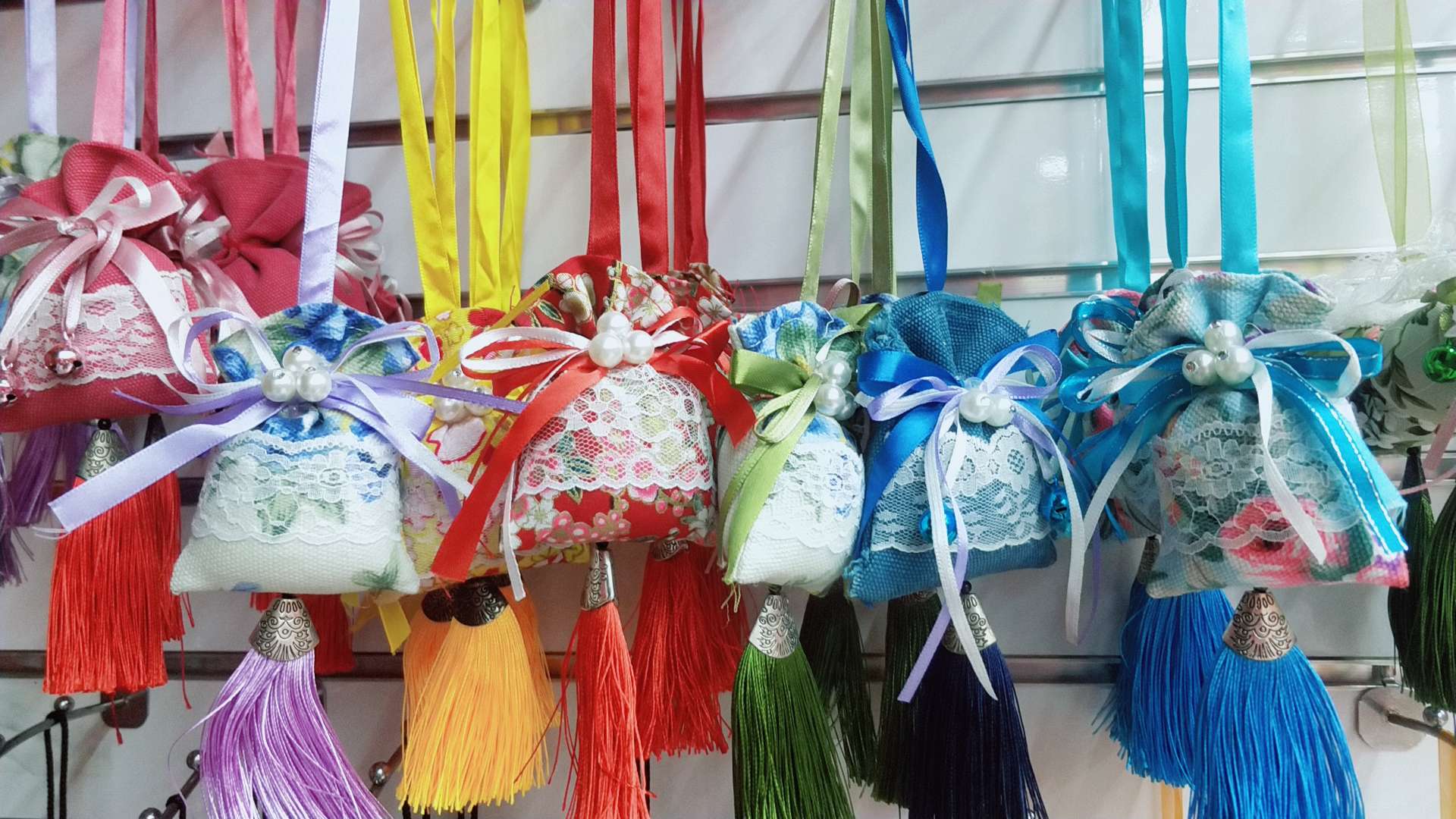 Dragon Boat Festival pearl square small sachets, Xiangxiang Fortune bags, wallet bags, New Year and Spring Festival decorations, car car accessories, factory direct sales details Picture