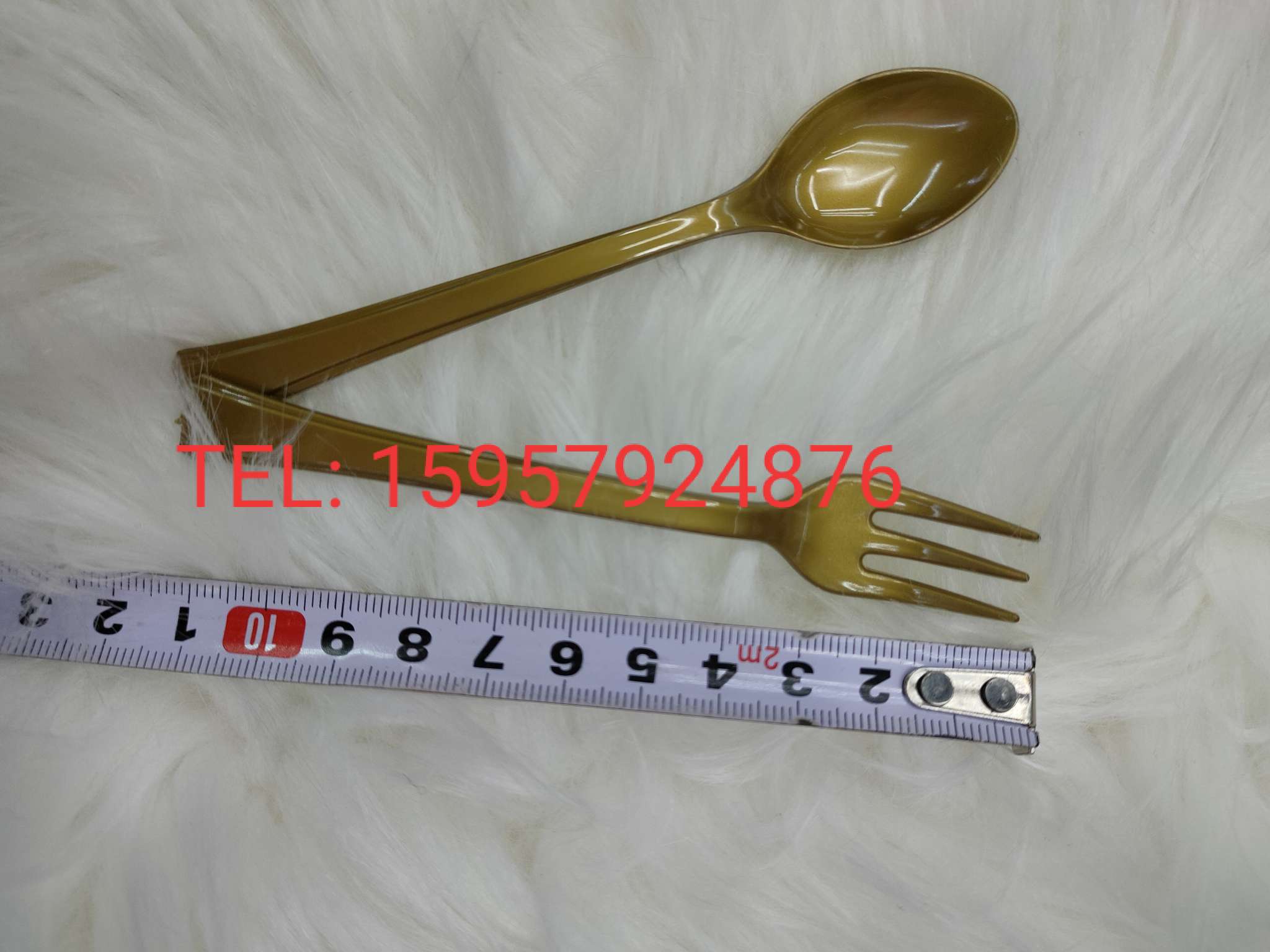 Disposable Electric Gold Plated Silver Cutlery Spoon Gold Powder Silver Powder Cutlery Spoon 10-19Cm Long Specification drawing