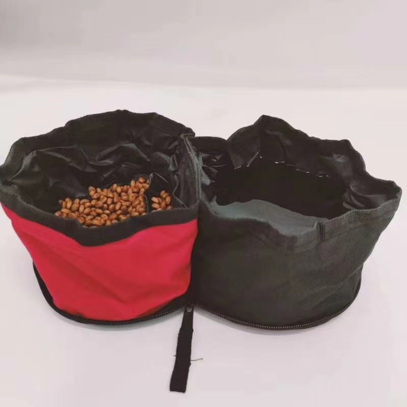 Oxford cloth folding double dog bowl out portable dog bowl, good quality!
Go out, travel, etc...
Let the baby is not afraid to eat and drink Specification drawing