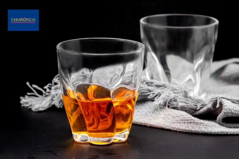 Glass for household water cups and whisky glasses