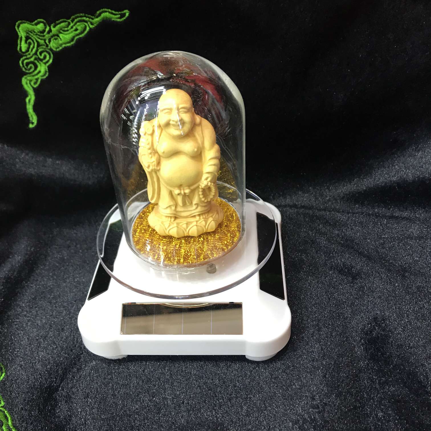 Solar-powered boxwood Guanyin series Item Picture