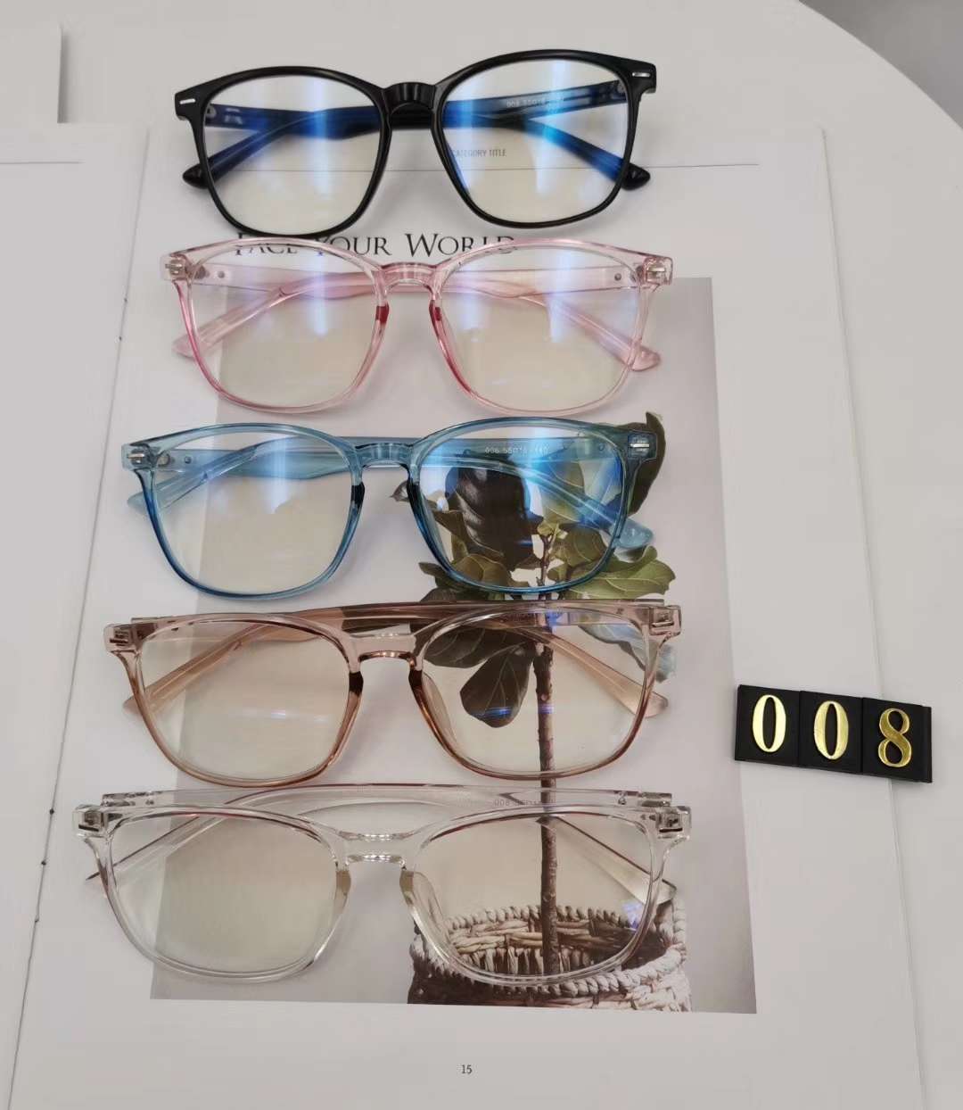 008 TR blue optical frame