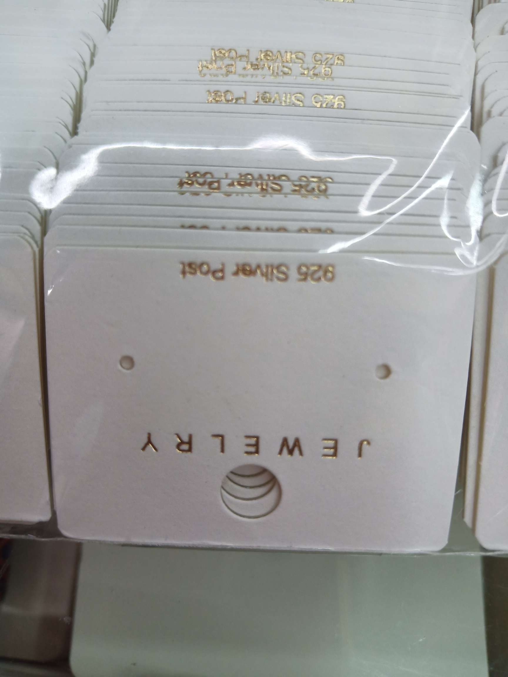 A pair of holes in a popular jewelry earring card of 4×3P bending c can be customized thumbnail