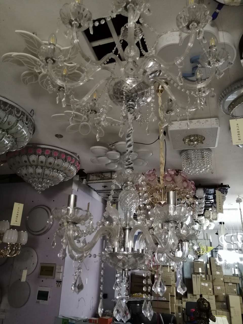 Selected best-selling Double-layer crystal tassel chandelier 6031