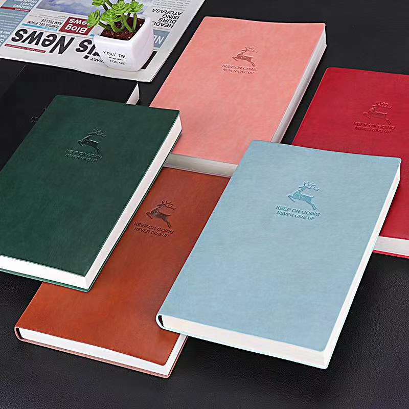 Xin Hong Zhong Simple Leather Book 25-23 Office Notes Gift Gift Writing Application Scenario