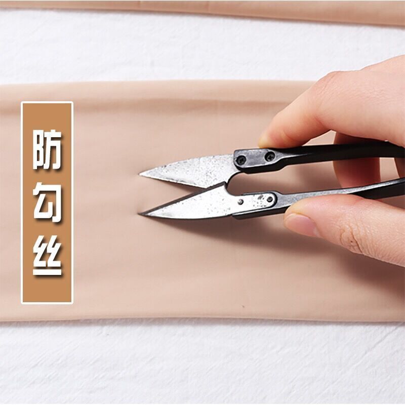 勾不破的钢丝面膜袜白底实物图