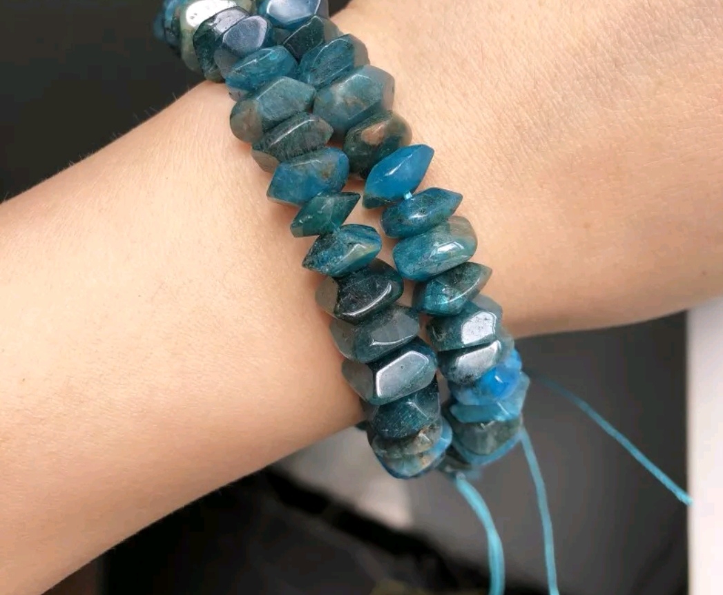 6*11mm irregular purple crystal quartz apatite ruby bead jewelry DIY bracelet accessories undefined