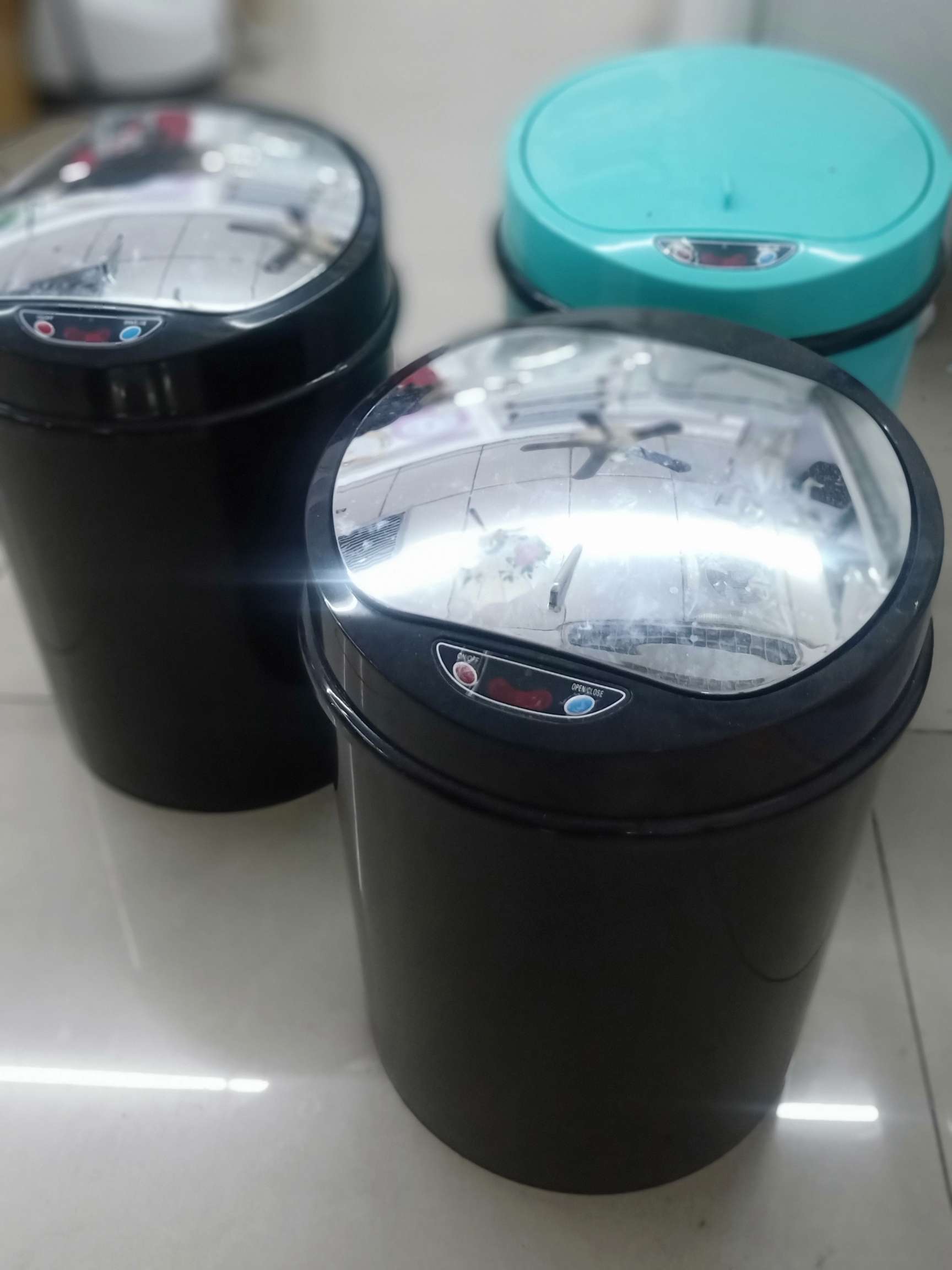 感应垃圾桶，双用垃圾桶，高级垃圾桶，带电池垃圾桶产品图