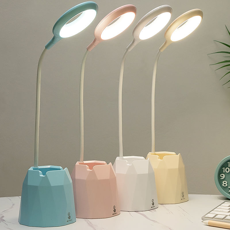 台灯护眼学习USB可充电插电学生宿舍卧室触摸床头灯少女心保视力详情图4