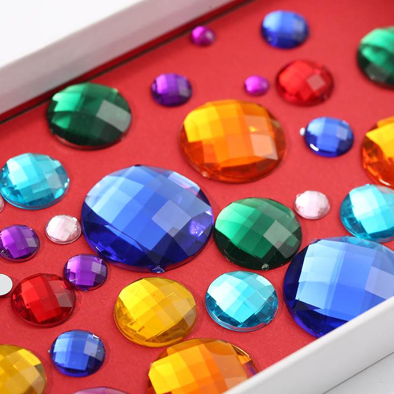 Taiwan acrylic diamond round chamfered surface premium diamond factory direct sales