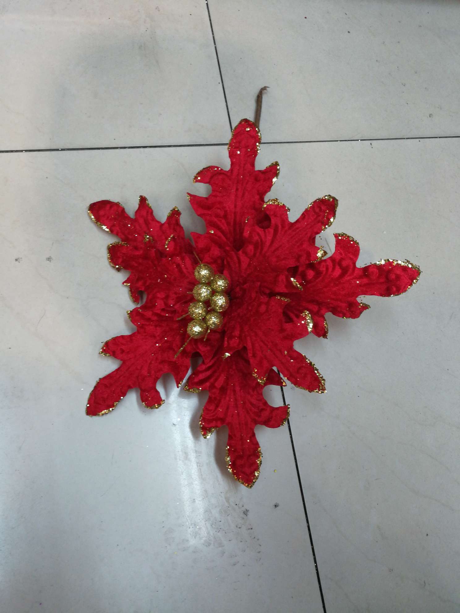 20-17 Christmas flower new accessories wholesale Christmas flower manufacturers Yiwu direct sales of Christmas decorations Christmas tree accessories Amazon thumbnail
