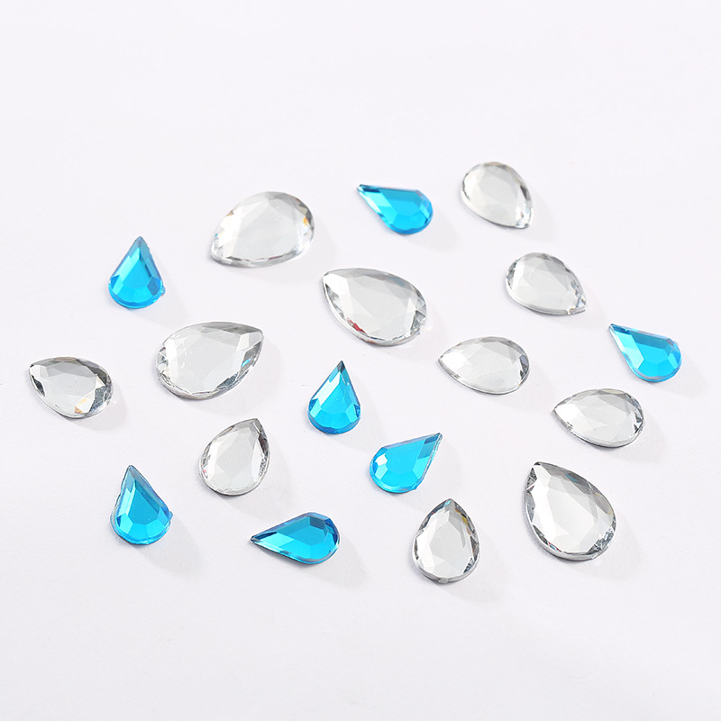 Taiwan acrylic drill water drop flat bottom flat cut surface factory direct sales Specification image