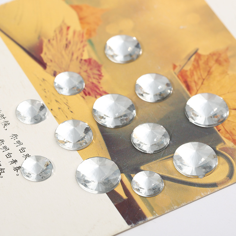 Taiwan acrylic diamond satellite flat-bottomed diamond premium diamond factory direct sales Item Picture