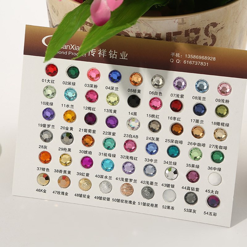 Taiwan acrylic diamond water drop flat bottom turtle surface premium diamond factory direct sales Application Scenario