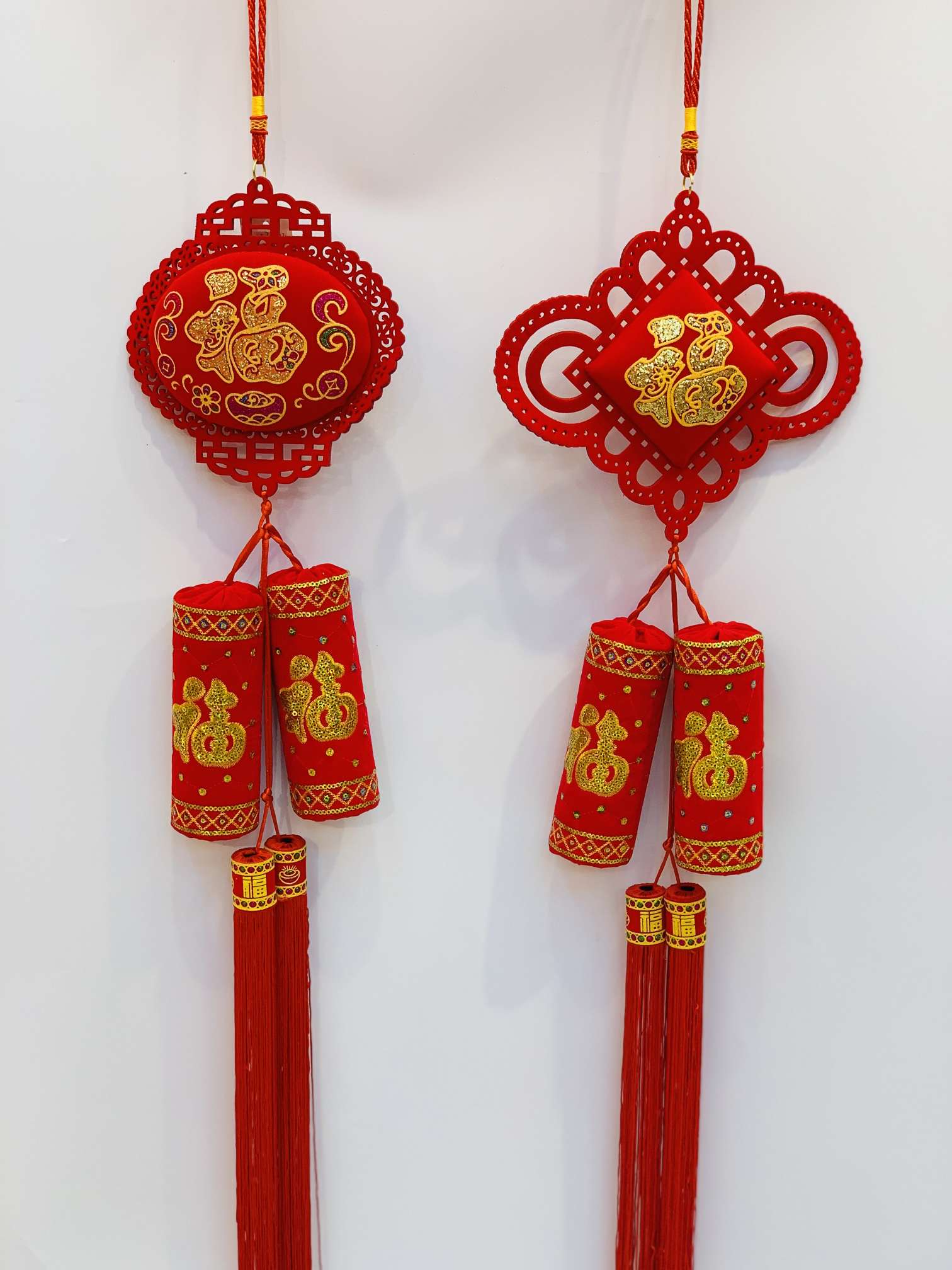 Home decoration jz- 2 large firecracker hangers for New Year and Spring Festival interior decoration factory direct sales details Picture