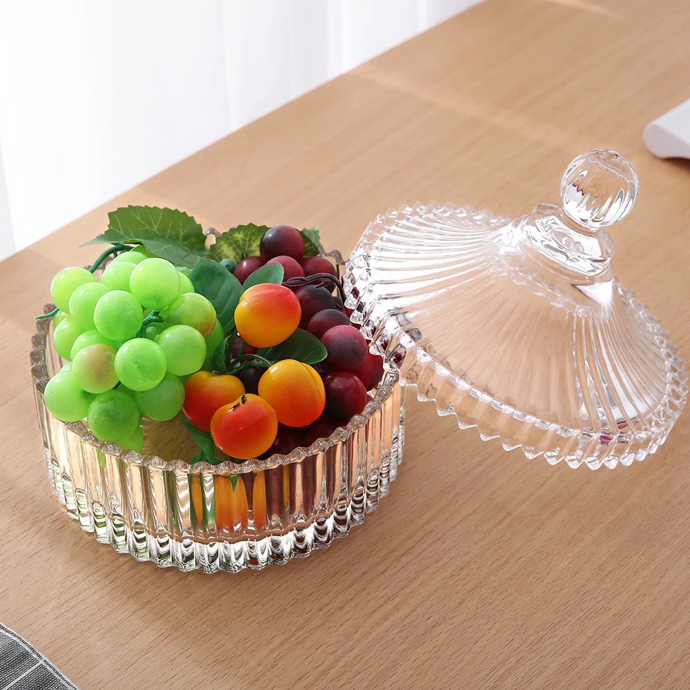 Glass sugar jar