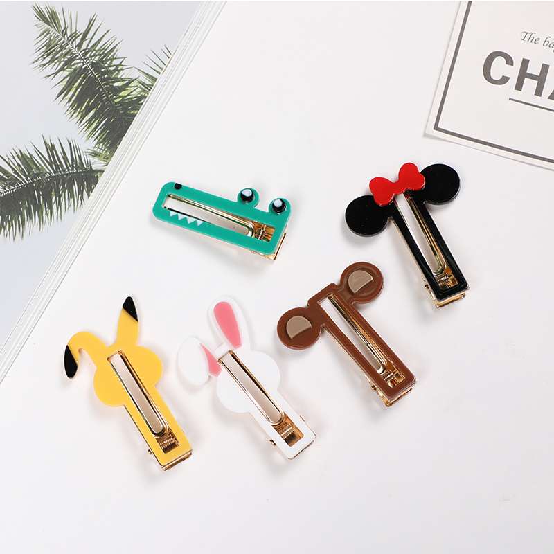 Girl Bangs Hair Card Selling Germinate Decorative Korean Version Of Cute Girl Hairpin Edge Clip Broken Hairpin Specification drawing