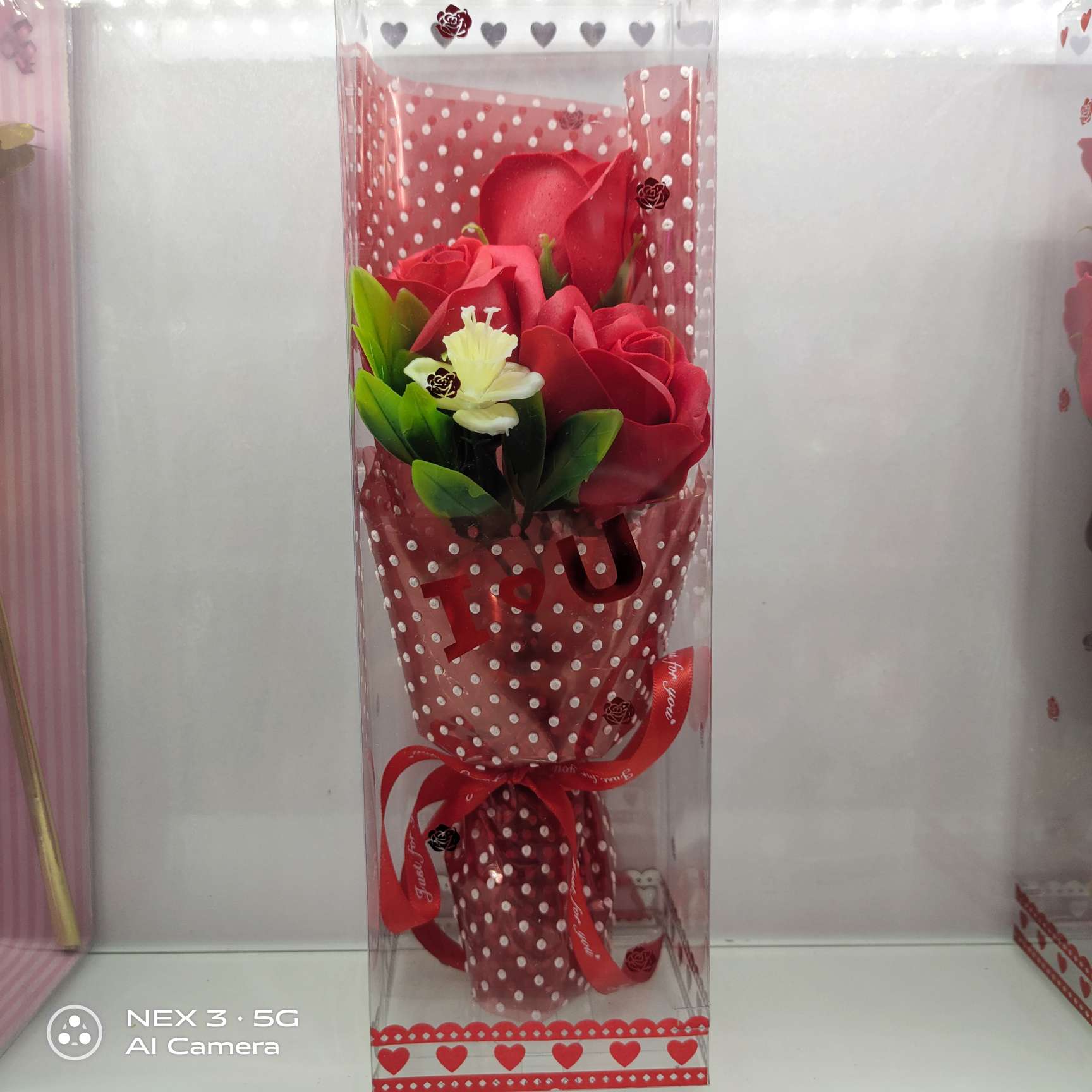 48PVC盒香皂花花束礼盒