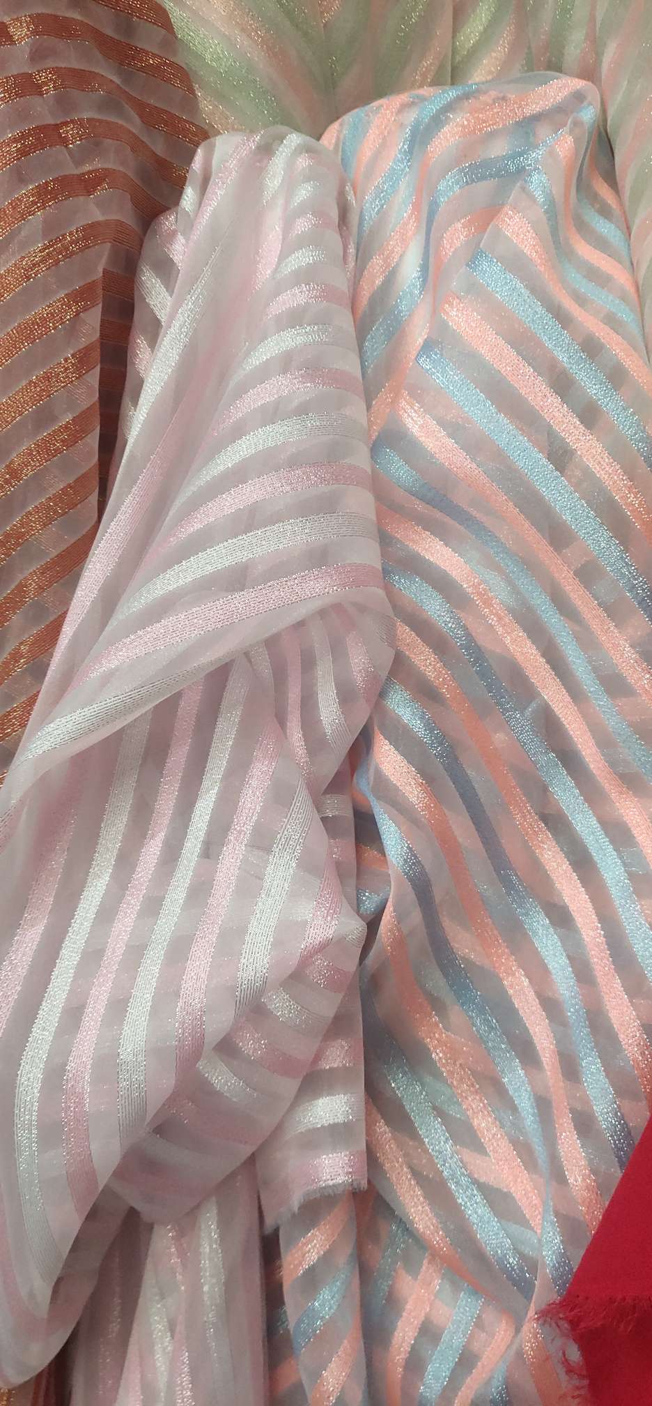 903, colorful stripes, accessories, lace, scarves, clothing fabrics Application Scenario