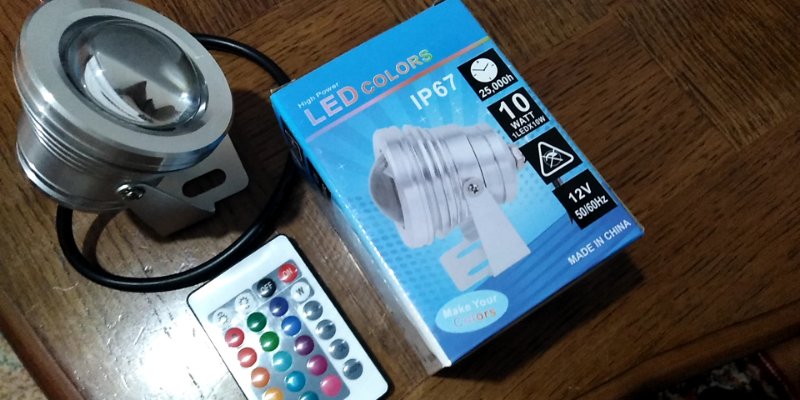 10W Colorful Underwater Light Ip68 Specification drawing