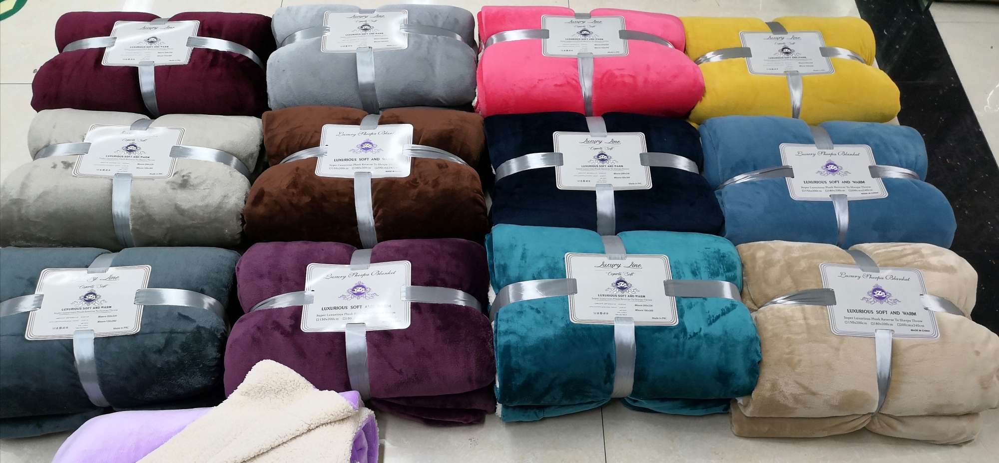 200*230 plain lamb cashmere compound blanket thumbnail