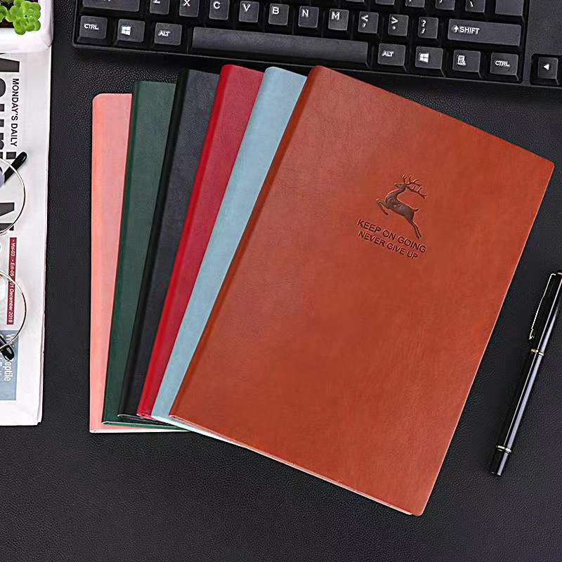Xin Hong Zhong Simple Leather Book 25-23 Office Notes Gift Gift Writing Item Picture