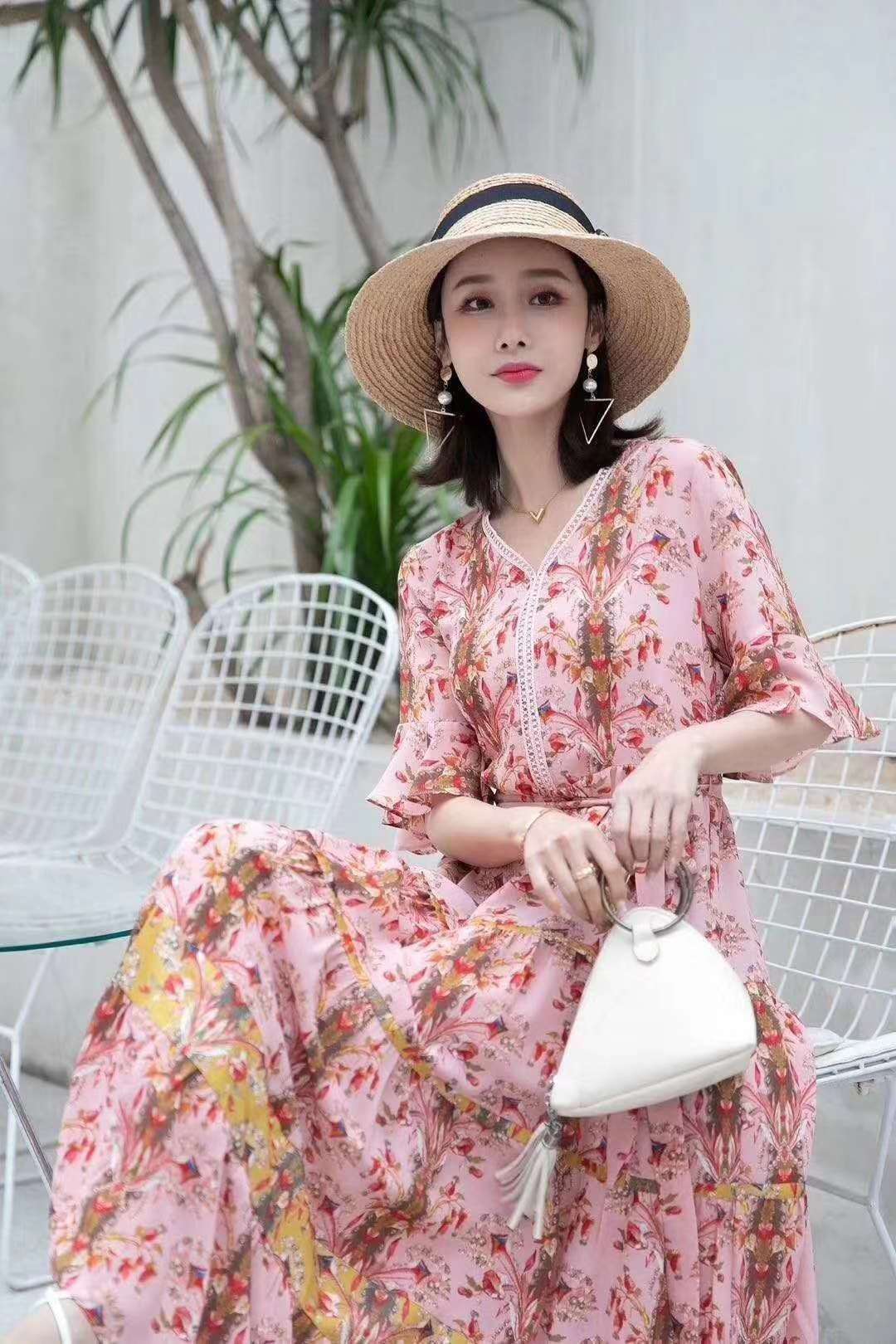 Summer new Korean chiffon trend dress thumbnail