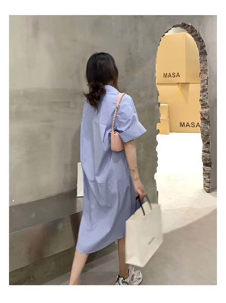 秋款中长连衣裙产品图