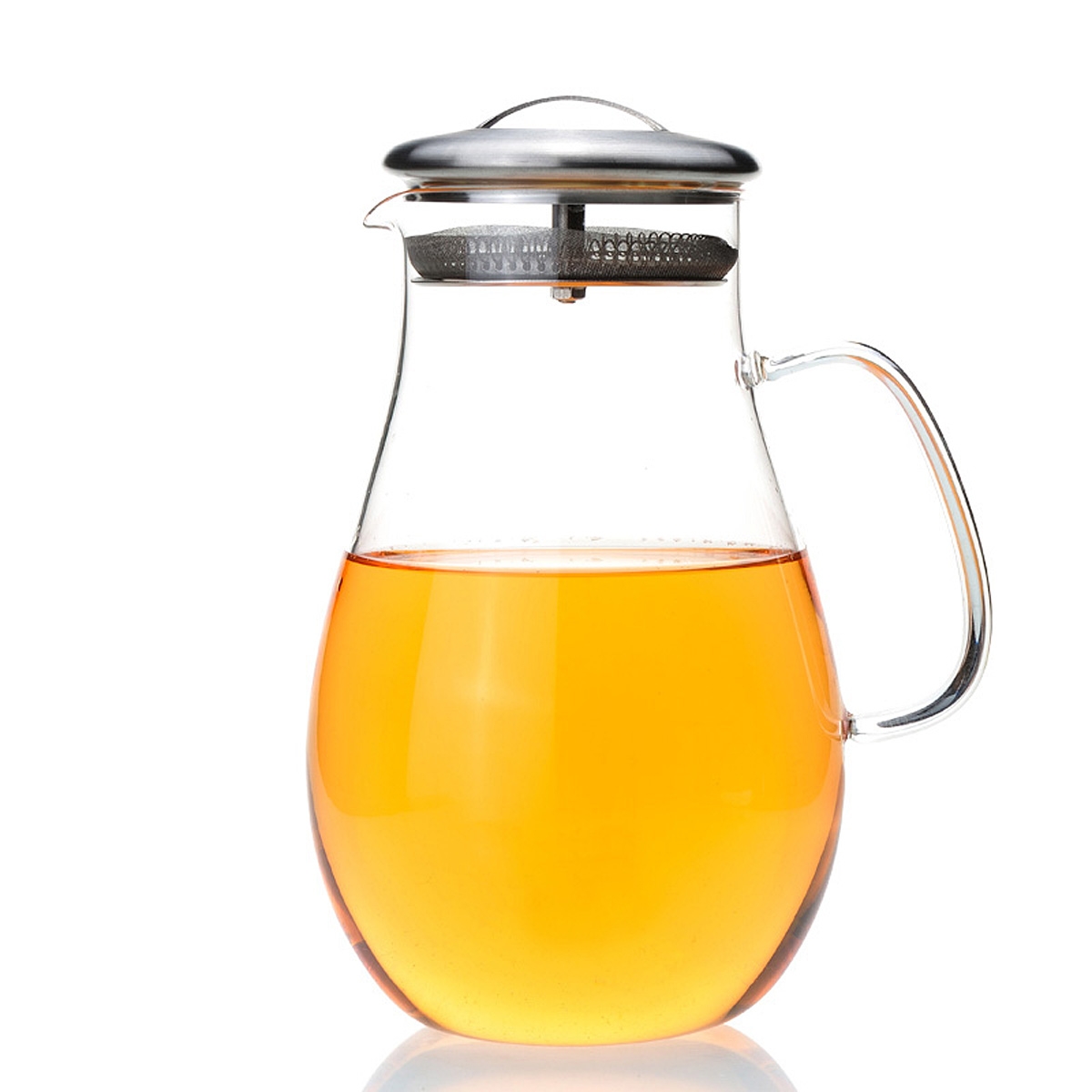 Explosion-proof large-capacity high-temperature resistant glass water dropper, can directly heat cold water kettle, cold water kettle, cold water cup 2L Specification image