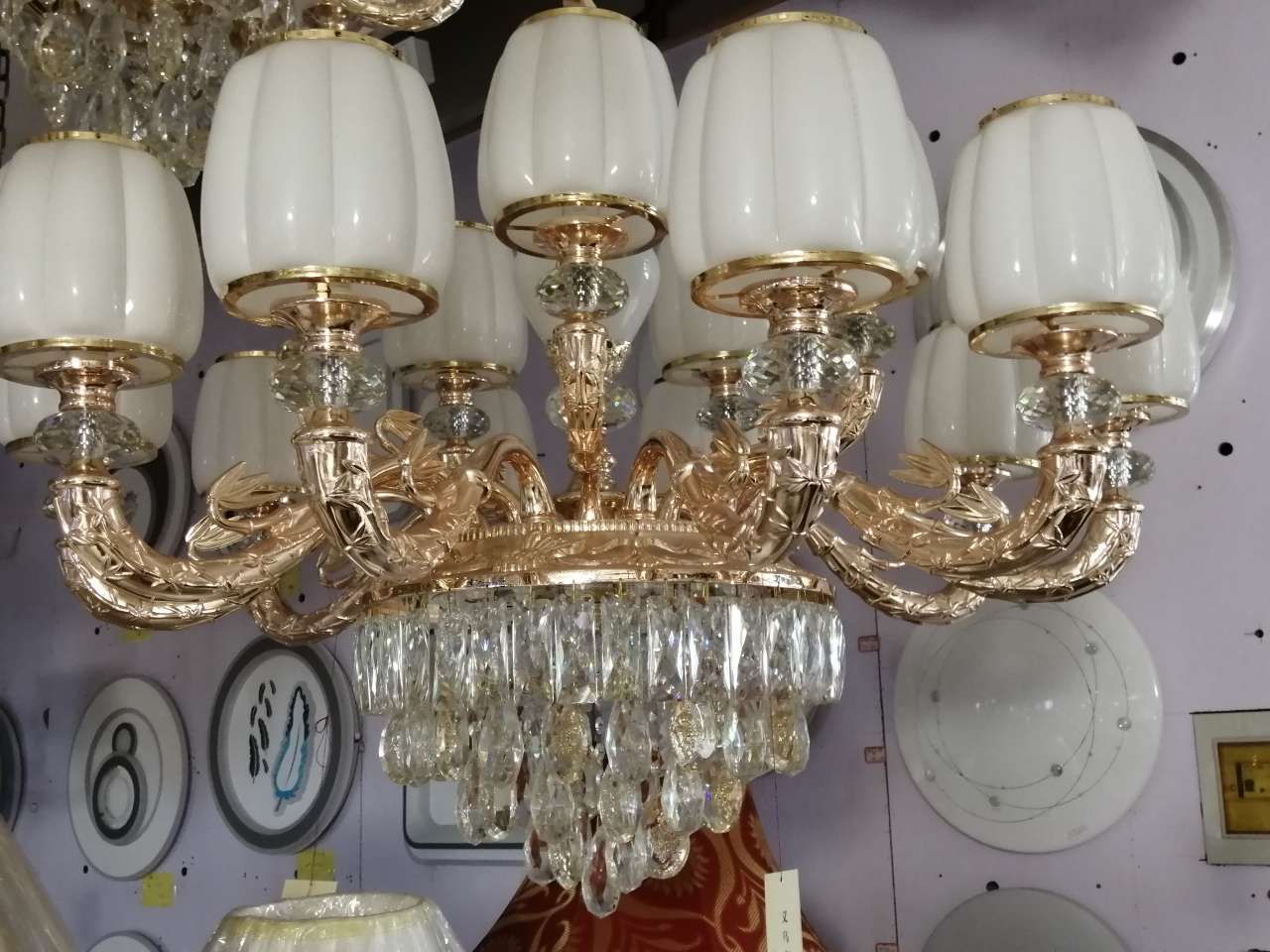 精选奢华精致水晶吊顶客厅1751